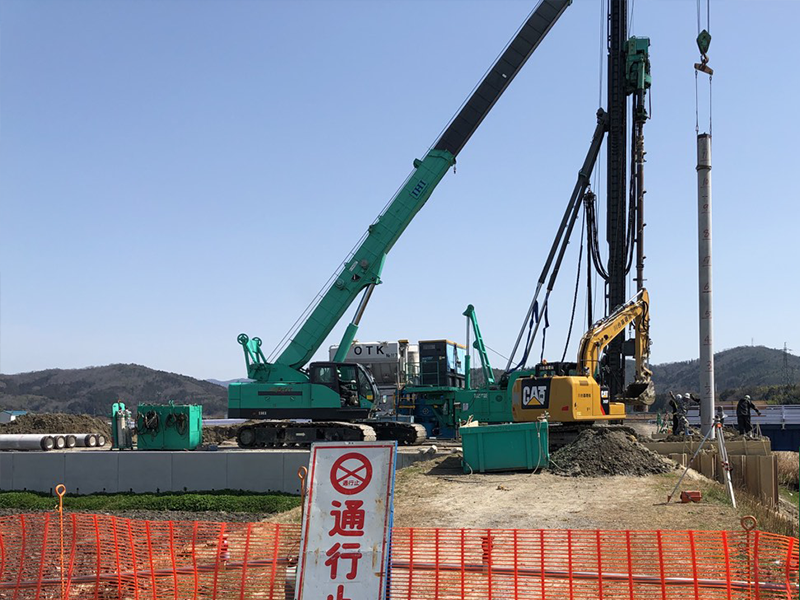市道西明寺緑ヶ丘線橋梁下部工事 市道西明寺緑ヶ丘線橋梁下部工事